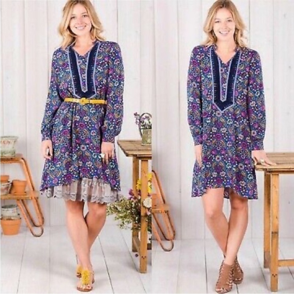 Matilda Jane Boho Floral Thoughts & Dreams High Low Dress | Flower | XS